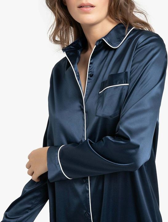 Produktbild La Redoute Collections Langärmeliges Nachthemd aus Satin (38)
