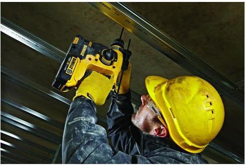 Actual product image DeWalt SDS-PLUS DRILLING HAMMER 18V 2.1J 2 x 5.0Ah XR LI-ION SHORT HAMMER TSTAK DCH273P2T (Rechargeable battery operated)