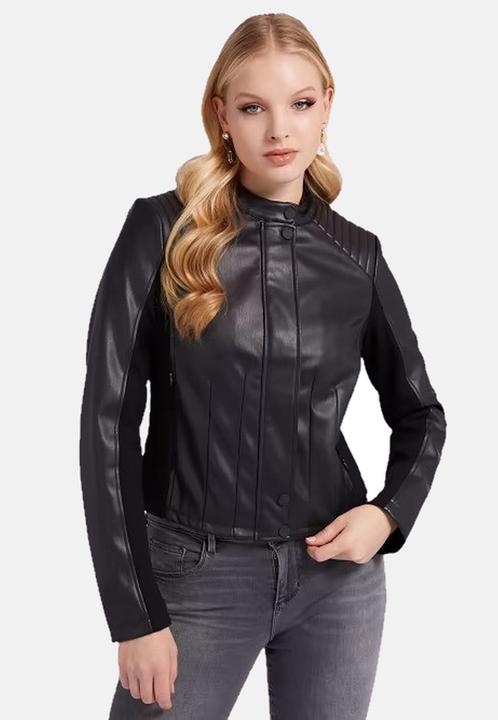 Actual product image Guess Jacke New Fiammetta aus Kunstleder mit Reissverschluss (L)