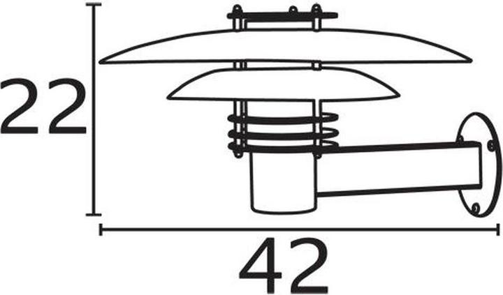 Produktbild Nordlux Phoenix, Wandleuchte, Verzinkt (799 lm, E27, IP54)