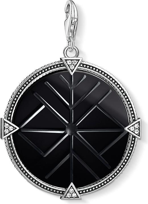 Produktbild Thomas Sabo Charm-Anhänger Vintage Coin Schwarz (Silber)