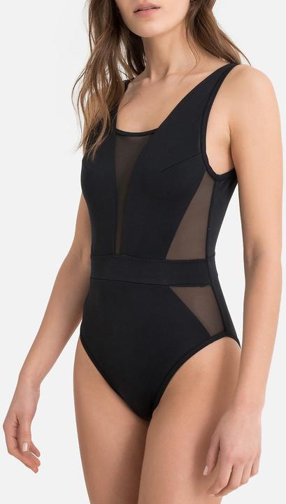 Image du produit La Redoute Collections Maillot de bain avec empiècements en tulle (42)
