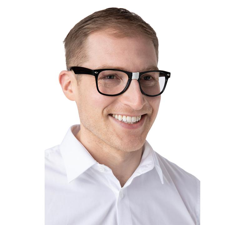 Image du produit Wicked Costumes Lunettes noires cassées Nerd