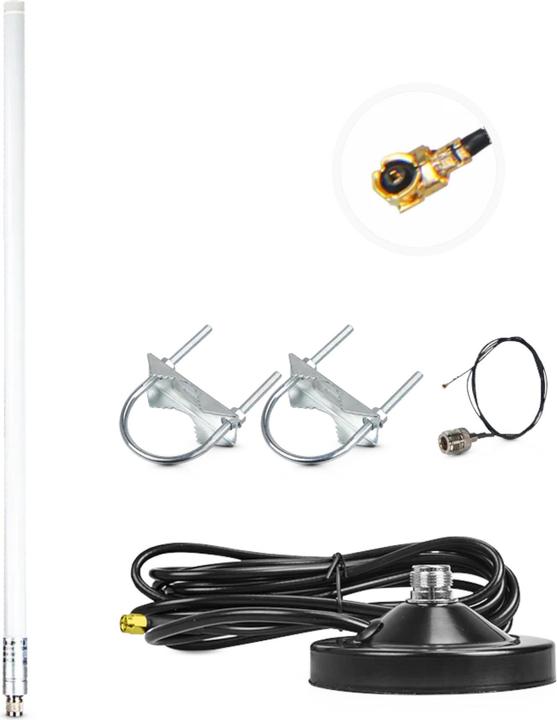 Produktbild RAK Wireless 8dBi 1.3m Fiberglas LoRa Antenne N-Type auf iPex 858-878MHz (Lora)