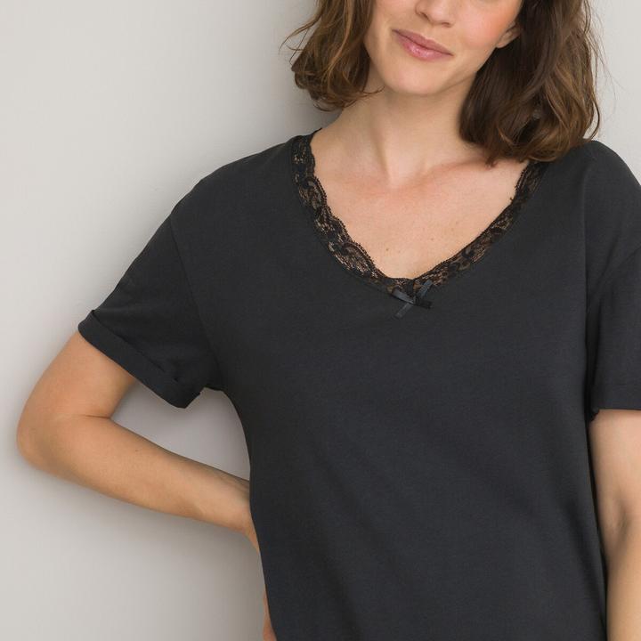 Actual product image La Redoute Collections Short Sleeved Nightdress (48, 50)