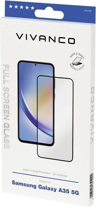 Produktbild Vivanco 2.5D FullScreen Displayschutzglas fuer Samsung Galaxy A35 5G (1 Stück, Samsung Galaxy A35)