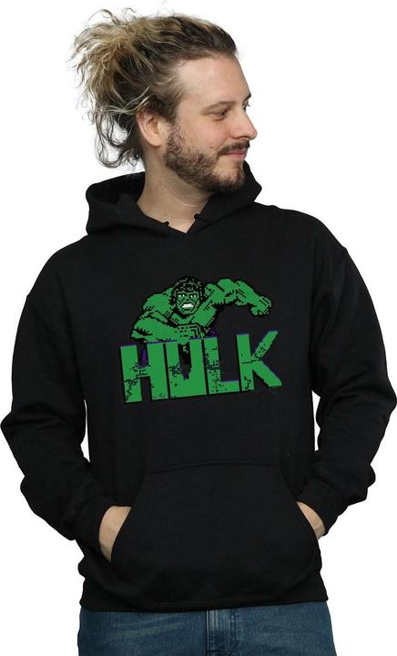 Image du produit - Sweat à capuche HULK PIXELATED - Homme (S)