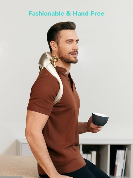 Image du produit SKG Neck Massager H7 ultra-E - Golden (golden massage heads)