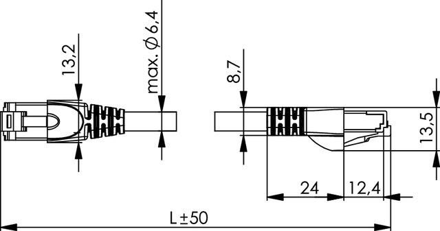 Immagine prodotto Telegärtner Cavo patch (UTP, CAT6, 2 m)