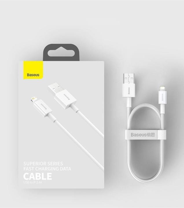 Image du produit Baseus Superior Series Cable USB to iP 2.4A 2m (black) (2 m, USB 2.0)