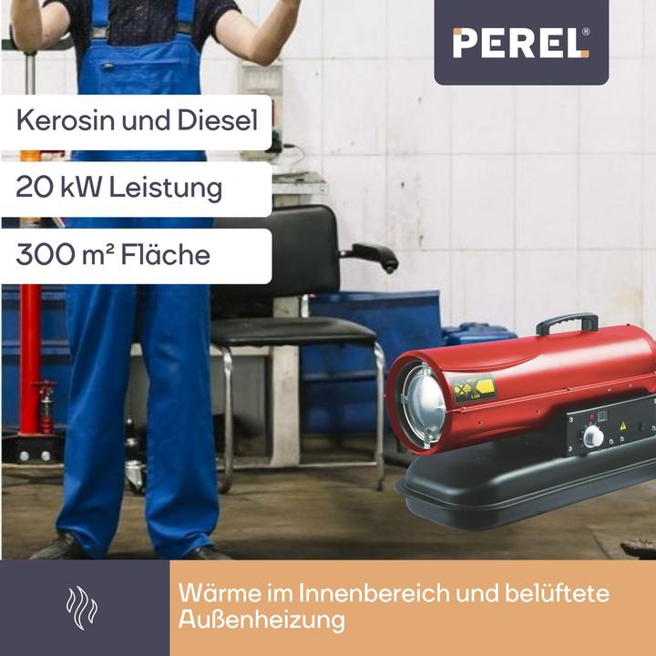 Produktbild Perel HEIssLUFTGENERATOR - DIESEL - 20 kW (2000 W)