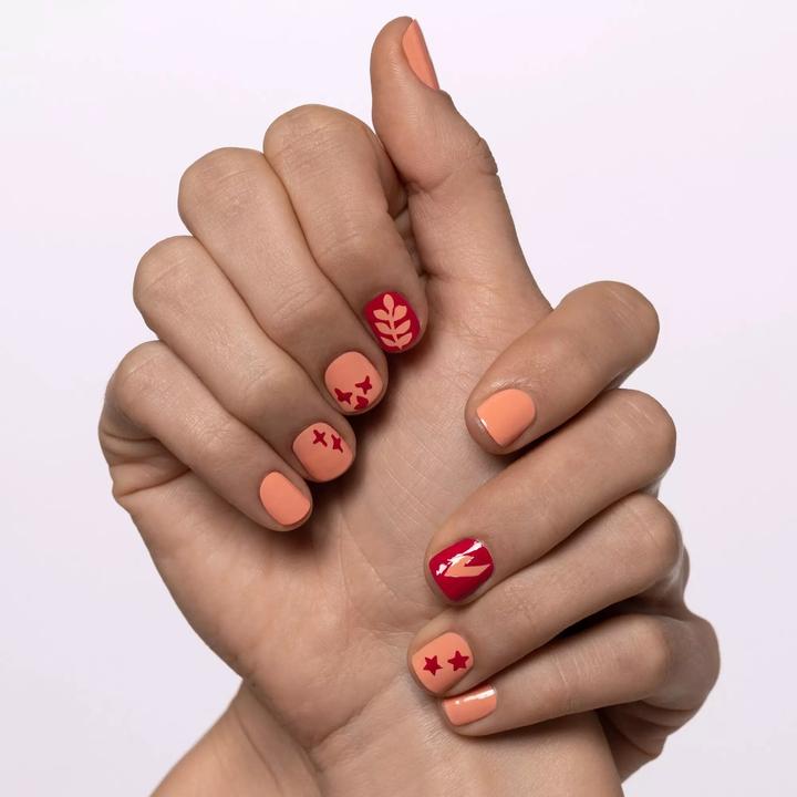 Actual product image essence Nail polish nail art stencils (Nail enamel remover, White)