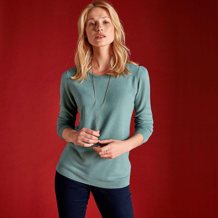 Produktbild Anne Weyburn Pullover mit rundem Ausschnitt (42)