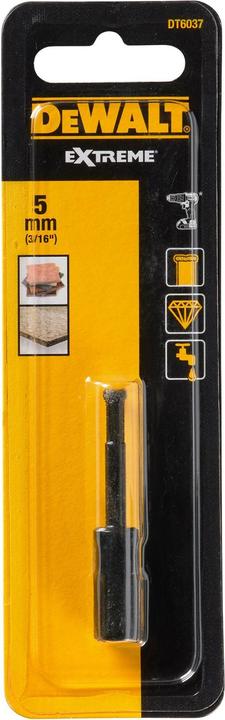 Actual product image DeWalt Tile Drill Diamond 5mm (5 millimetres)