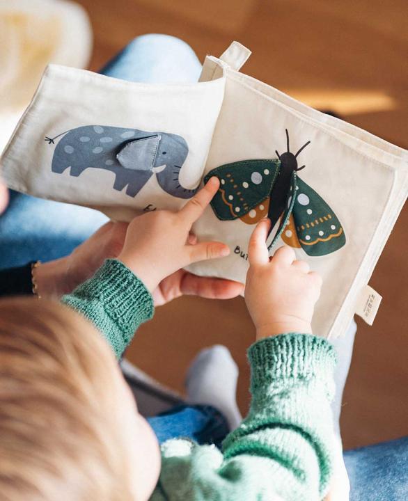 Image du produit Esmée Livre à toucher / livre en tissu pour enfants "Wild Animals