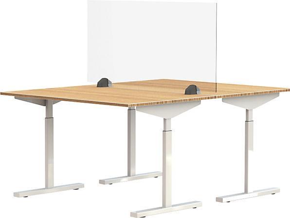 Actual product image smiT Desk partition for a double workplace, acrylic glass and polystyrene