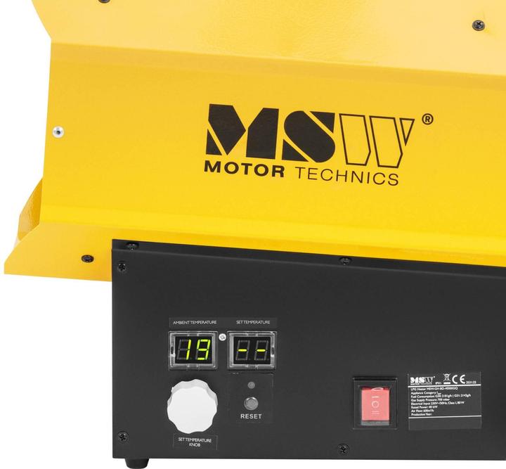 Produktbild MSW Gasheizer 40 kW 310 m² Gasstrahler Gas-Heizgebläse Zeltheizung Gaskanone (40000 W)