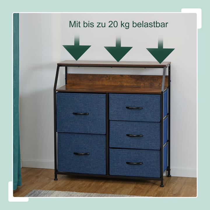 Produktbild Relaxdays Kommode (84 x 30 x 87 cm)