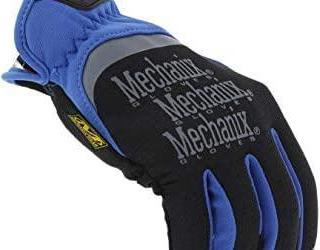 Produktbild Mechanix Wear Gloves Mechanix FastFit® 10 / L size. Blue. Wrinkled cuff, faux leather, TrekDry® (L)
