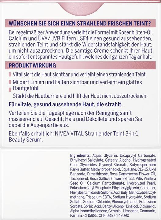 Produktbild NIVEA Vital Anti-Age Tagespflege strahlender Teint Topf 50 ml (50 ml, Tagescreme)
