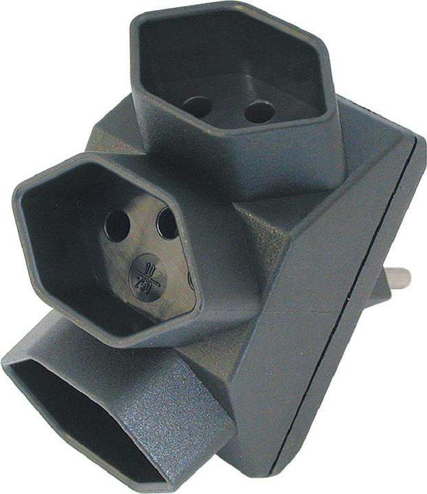 Image du produit Steffen Fiche de branchement 3xT13 KS noir (Type 13, 3 x)