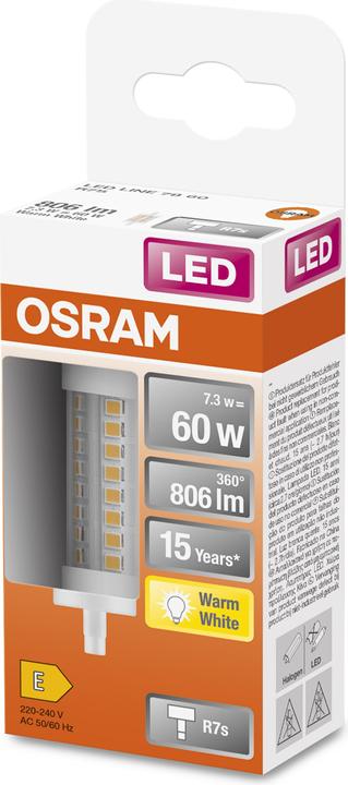 Produktbild Osram R7s Röhre (R7s, 7.30 W, 806 lm, 1 x, E)