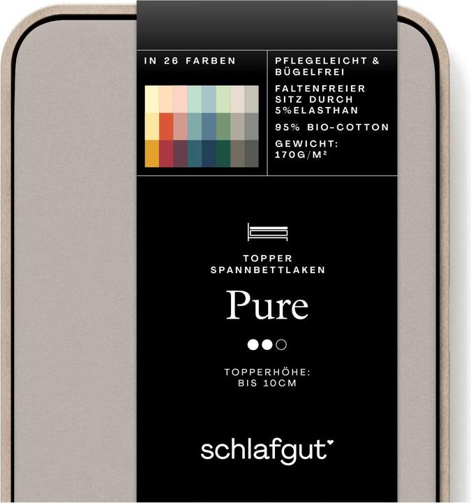 Immagine prodotto schlafgut Pure Topper (90 x 190 - 100 x 220 cm)