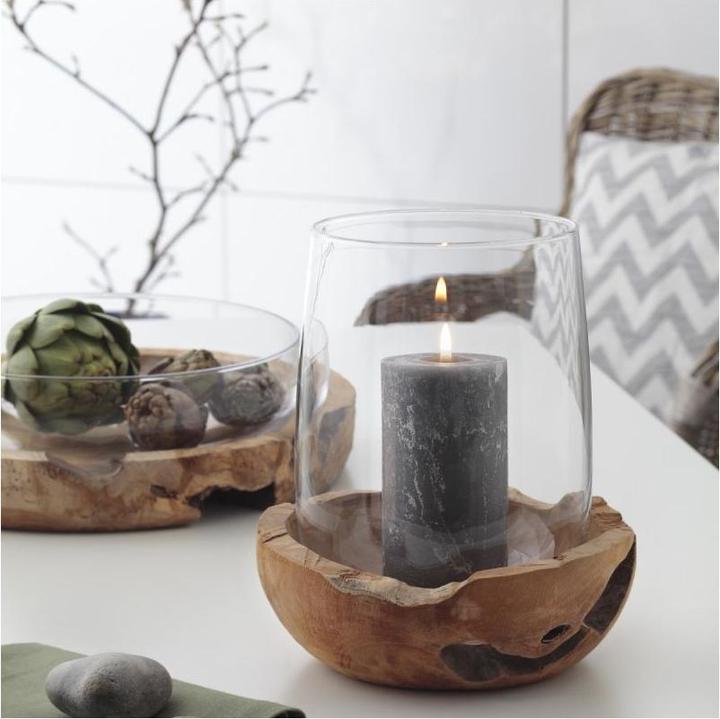 Immagine prodotto Leonardo Terra bowl con base in teak (21 x 29 x 30 cm)