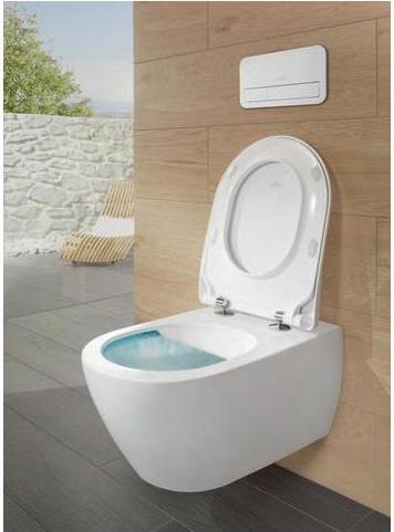 Produktbild Villeroy & Boch WC-Set Subway 2.0 DirctFlush offener Splrand wei wandhngend mit WC-Sitz Absenkau