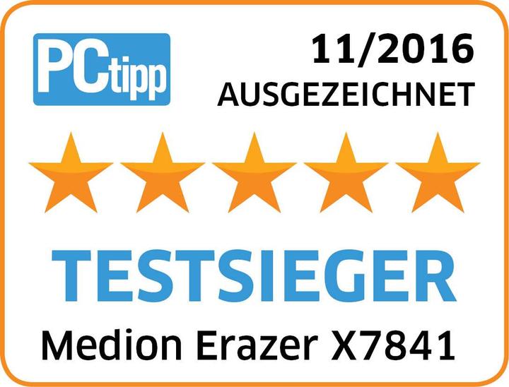 Produktbild Medion Erazer X7841 (17.30", Intel Core i7-6700HQ, 16 GB, 128 GB, CH)
