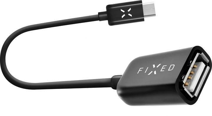 Actual product image Fixed OTG Cable USB/USB-C, black (USB 2.0, USB Type C)