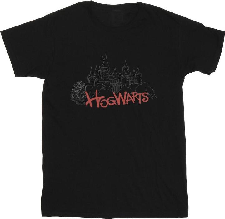 Produktbild Hogwarts Castle Spray TShirt Mädchen (152, 158)
