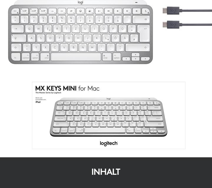 Actual product image Logitech Mx Keys Mini for Mac (DE, Wireless)