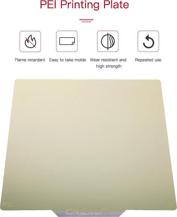 Creality PEI PRINT PLATE KIT 235x235x2MM FROSTED 3D ZUBEHOER