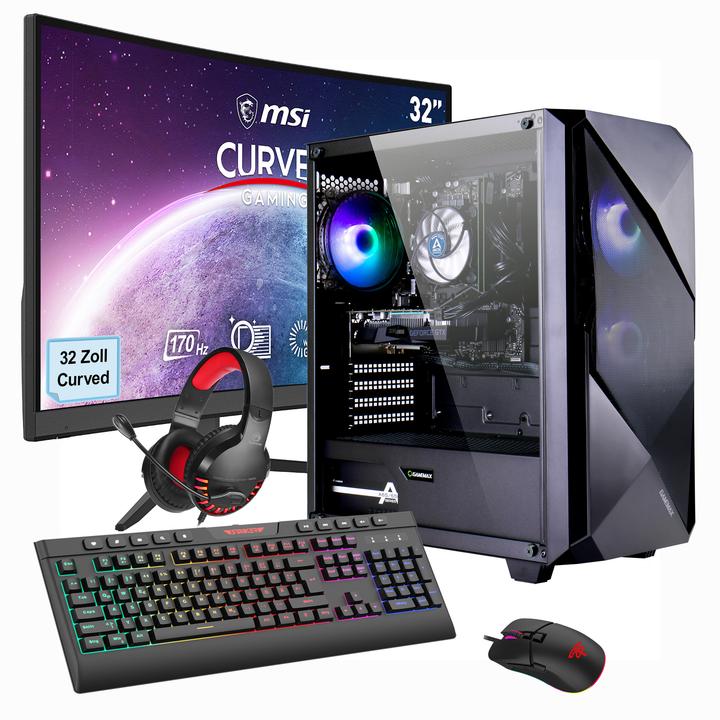 Hyrican MegaDeal Striker-Set (AMD Ryzen 7 5700X, 32 GB, 1000 GB, GeForce RTX 4060)