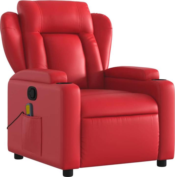 Produktbild VidaXL Massagesessel Rot Kunstleder,Farbe: Rot,Material: Kunstleder