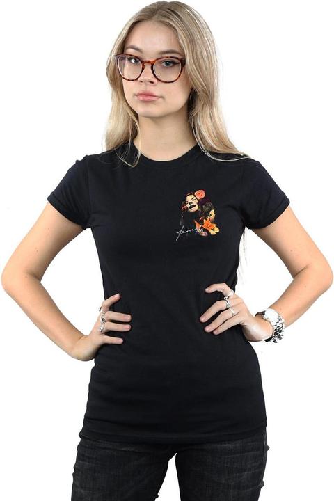 Image du produit Janis Joplin - T-shirt FLORAL FAUX POCKET - Femme (S)