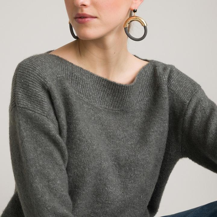 Produktbild La Redoute Collections Pullover aus meliertem Grobstrick (XXL)