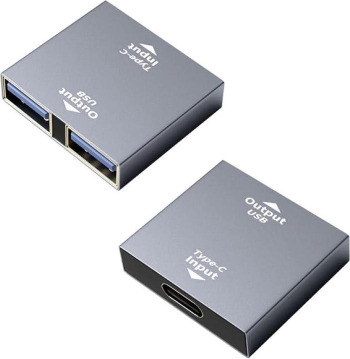 Actual product image PowerGuard USB-C to Dual USB-A Charge Adapter (USB 3.0)