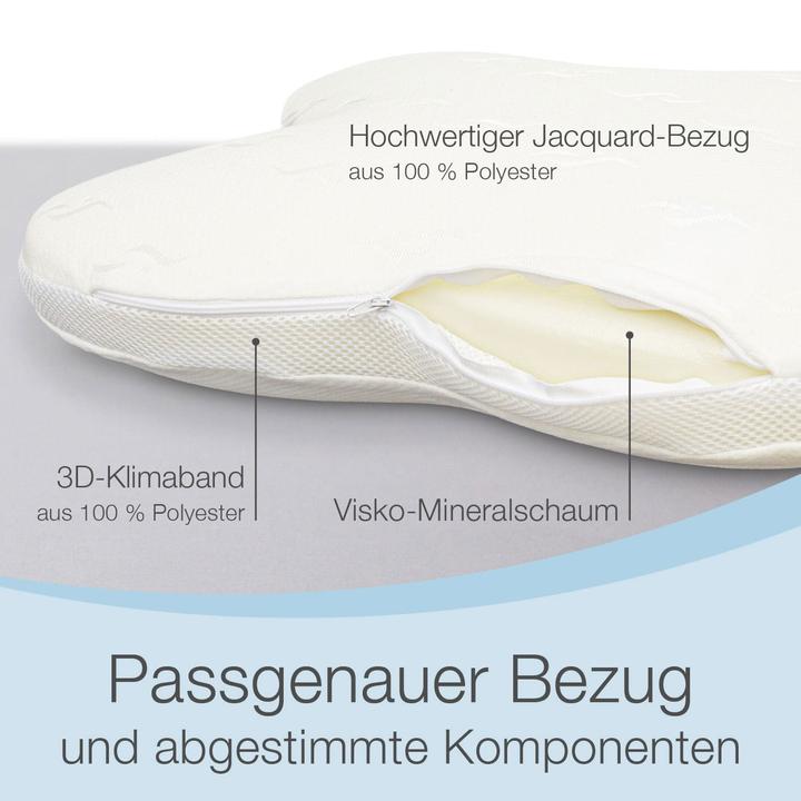 Image du produit Bestschlaf Visko-Schmetterlings-Kissen (52 x 62 cm)