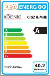 Energie-Label Turmix TX 270 Citiz & Milk (NESPRESSO Original)