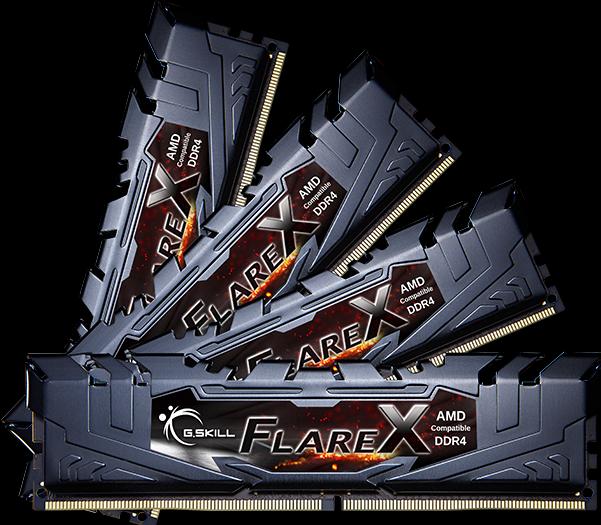 Productafbeelding G.Skill Fakkel X (4 x 16GB, 3200 MHz, DDR4 RAM, DIMM 288 pin)
