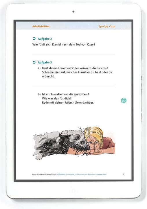 Image du produit Krummer Hund – Juliane Pickel – Materialien für inklusive Lektürearbeit mit Aufgaben – Le (Allemand, Catrin Kunz, 2024)
