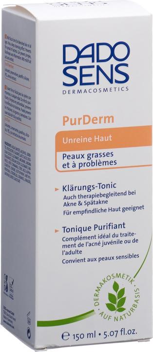 Produktbild Dado Sens PURDERM Klärungstonic - Unreiner und zu Akne neigende Haut (Tonic, 150 ml)