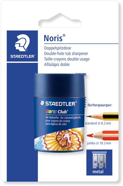 Actual product image Staedtler 512 F Double sharpening box blister card, Noris Club Design