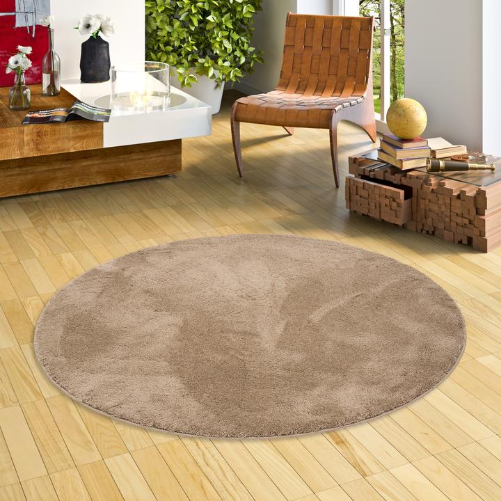 Produktbild Pergamon Luxus Super Soft Hochflor Langflor Teppich Silky Rund (200x200 cm)
