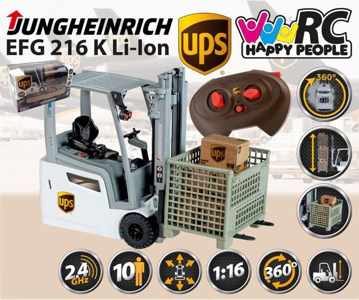 Image du produit Happy People RC UPS Chariot élévateur Jungheinrich, 1:16