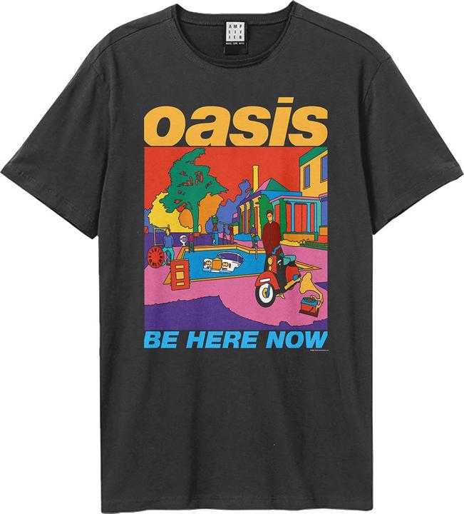 Actual product image Amplified Unisex Adult Be Here Now Oasis T-Shirt (XL)
