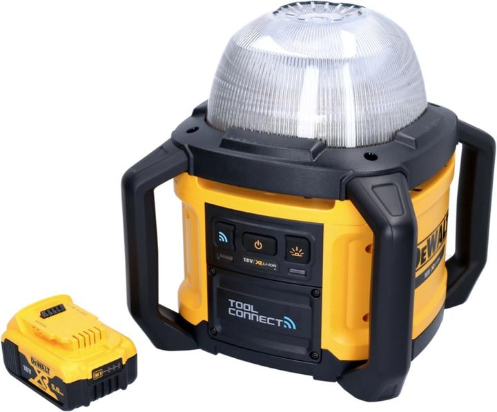 Actual product image DeWalt DCL 074 Rechargeable construction site floodlight 18 V 5000 lm 4000 Kelvin + 1x rechargeable (5000 lm)