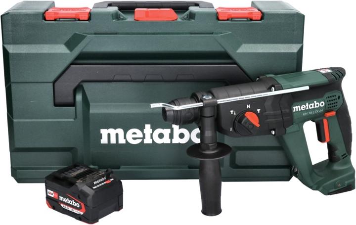 Produktbild Metabo KH 18 LTX 24 Akku Kombihammer 18 V 2,1 J SDS plus + 1x Akku 4,0 Ah + metaBOX - ohne Ladegerät (Akkubetrieb)